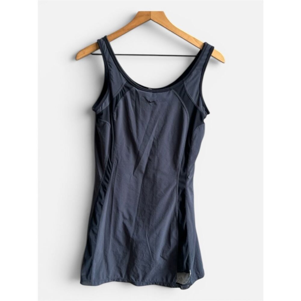 Nike Tennis Mini Dress Navy Blue Size Medium 8-10 Built in Shorts Skort